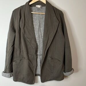 Matty M Rolled Cuff Cotton Blazer